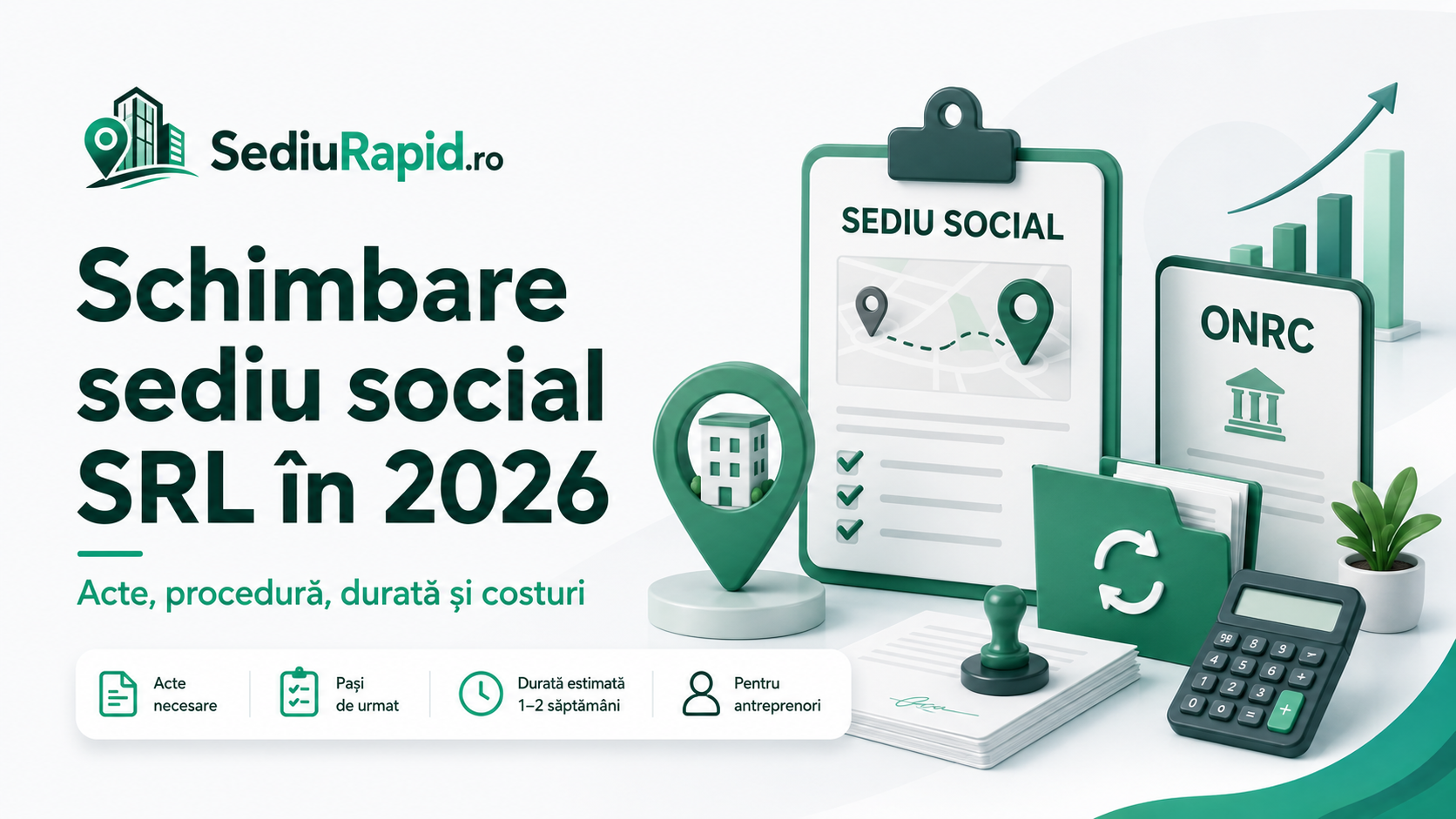 Schimbare sediu social SRL în 2026